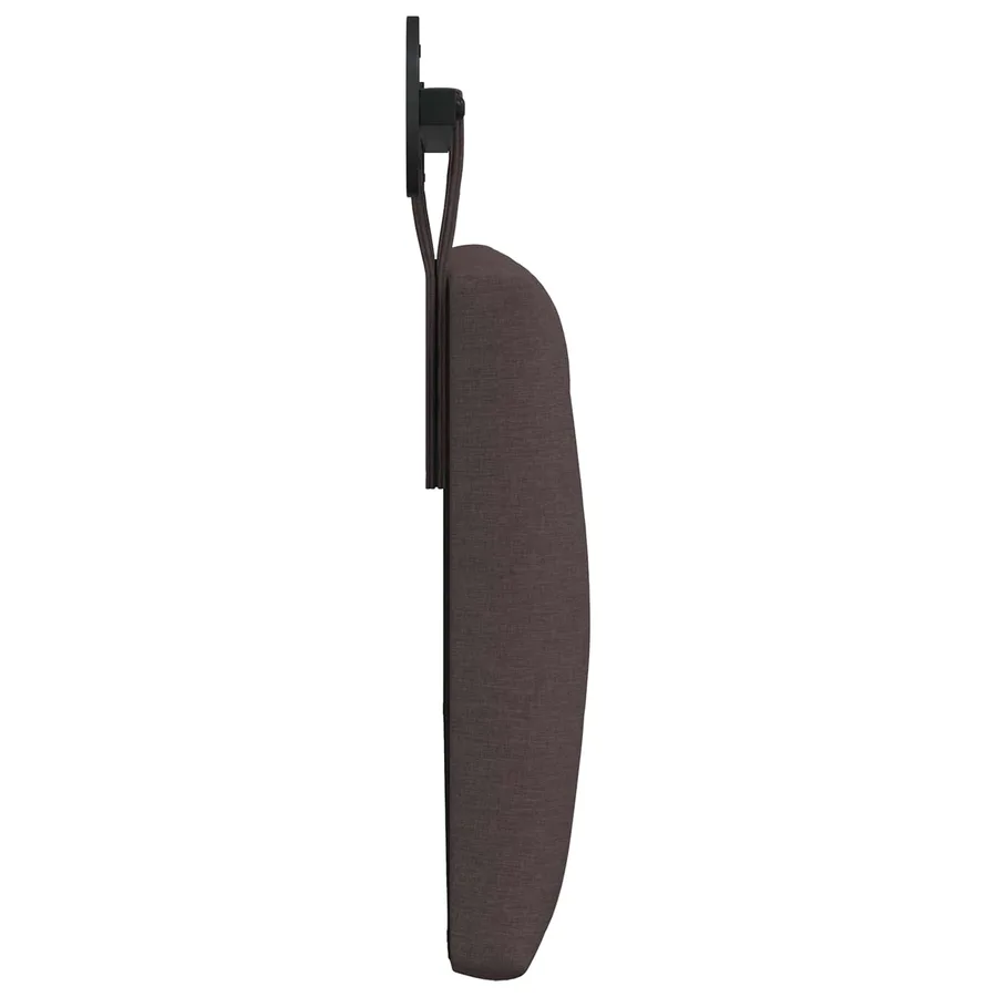 Tête de lit suspendue Marron foncé Tissu - 6