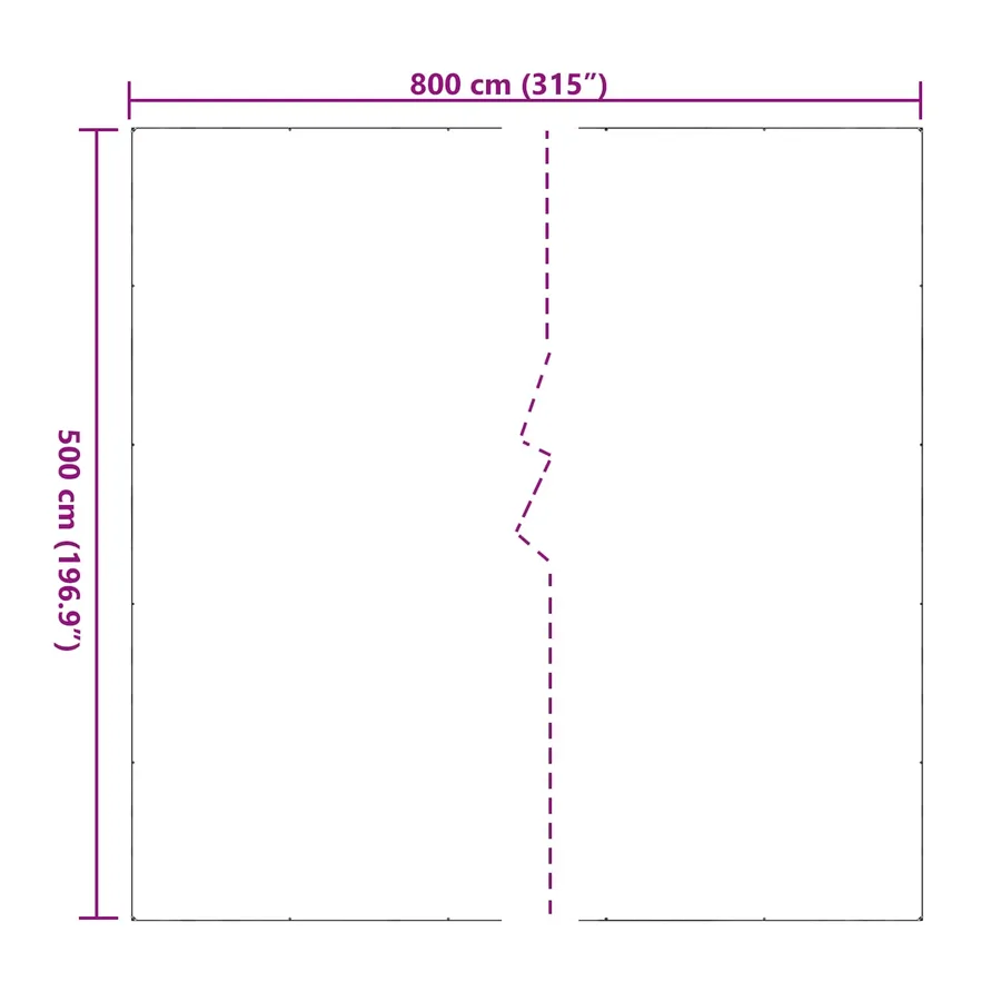 Couverture pour plantes Transparent 5 x 8 m PVC - 8