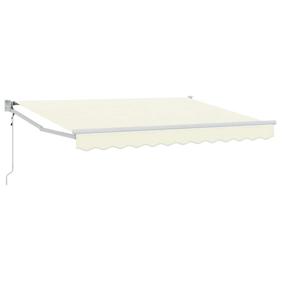 Auvent rétractable Crème 3,5 x 2 m Polyester et métal - 2