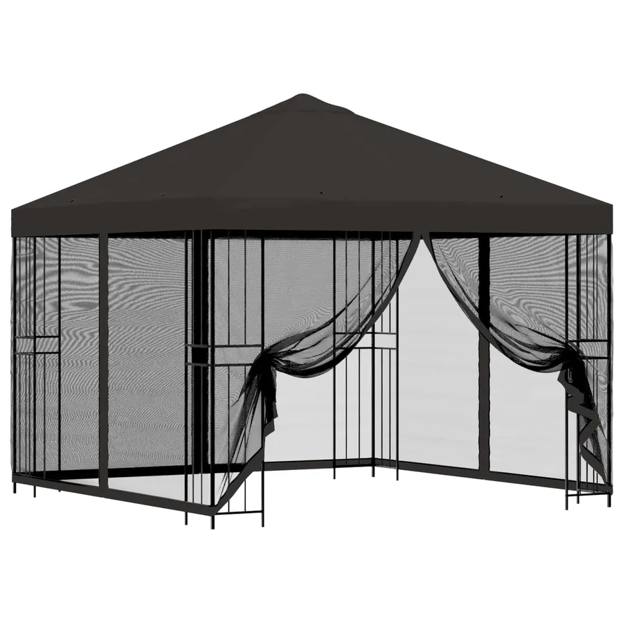 Abri de jardin avec parois 3 x 3 m Anthracite - 2