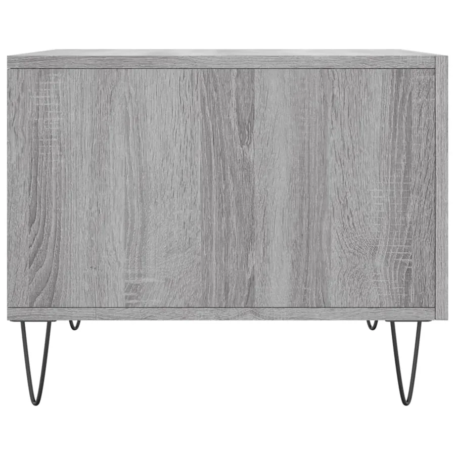 Table basse Sonoma gris 50x50x40 cm Bois d'ingénierie - 7