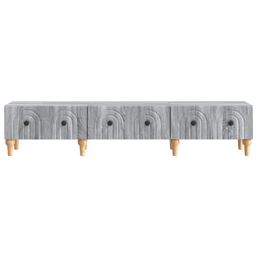 Meuble TV Sonoma gris 147 x 34,5 x 30 cm Bois d'ingénierie - 6