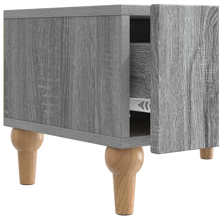Meuble TV Sonoma gris 147 x 34,5 x 30 cm Bois d'ingénierie - 9