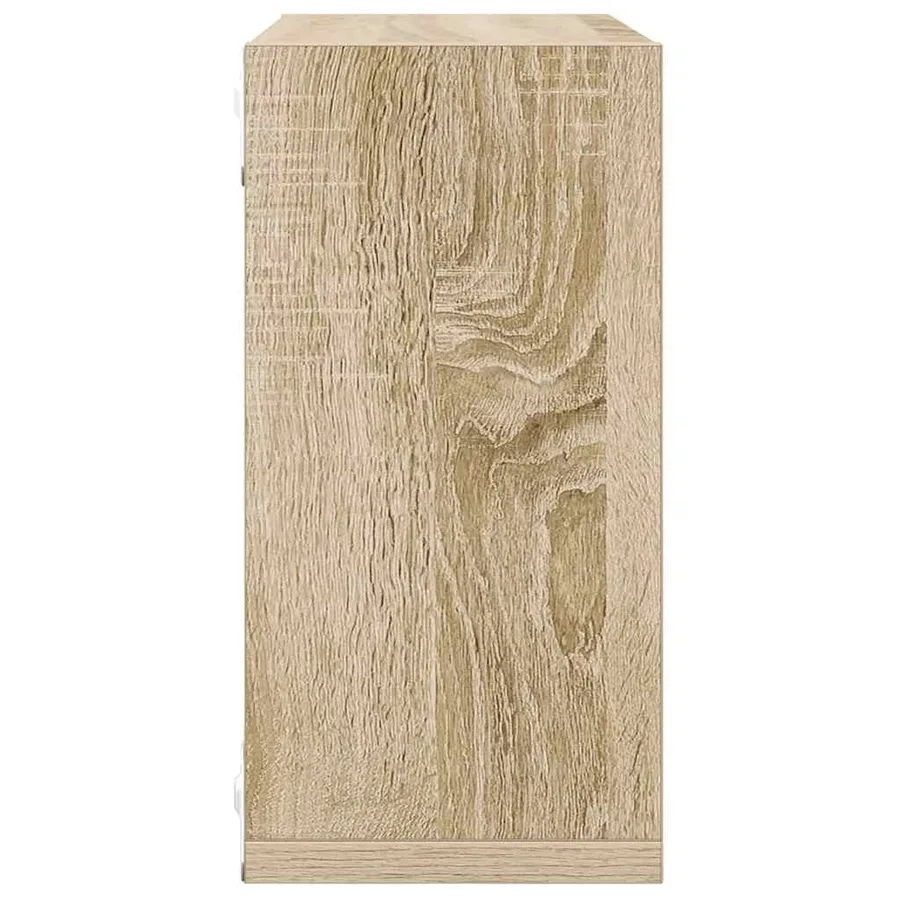 Étagères cube murales 2 pcs chêne sonoma 30x15x30 cm - 7