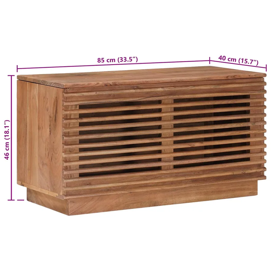 Boîte de rangement avec stockage Naturel 85 x 40 x 46 cm - 13