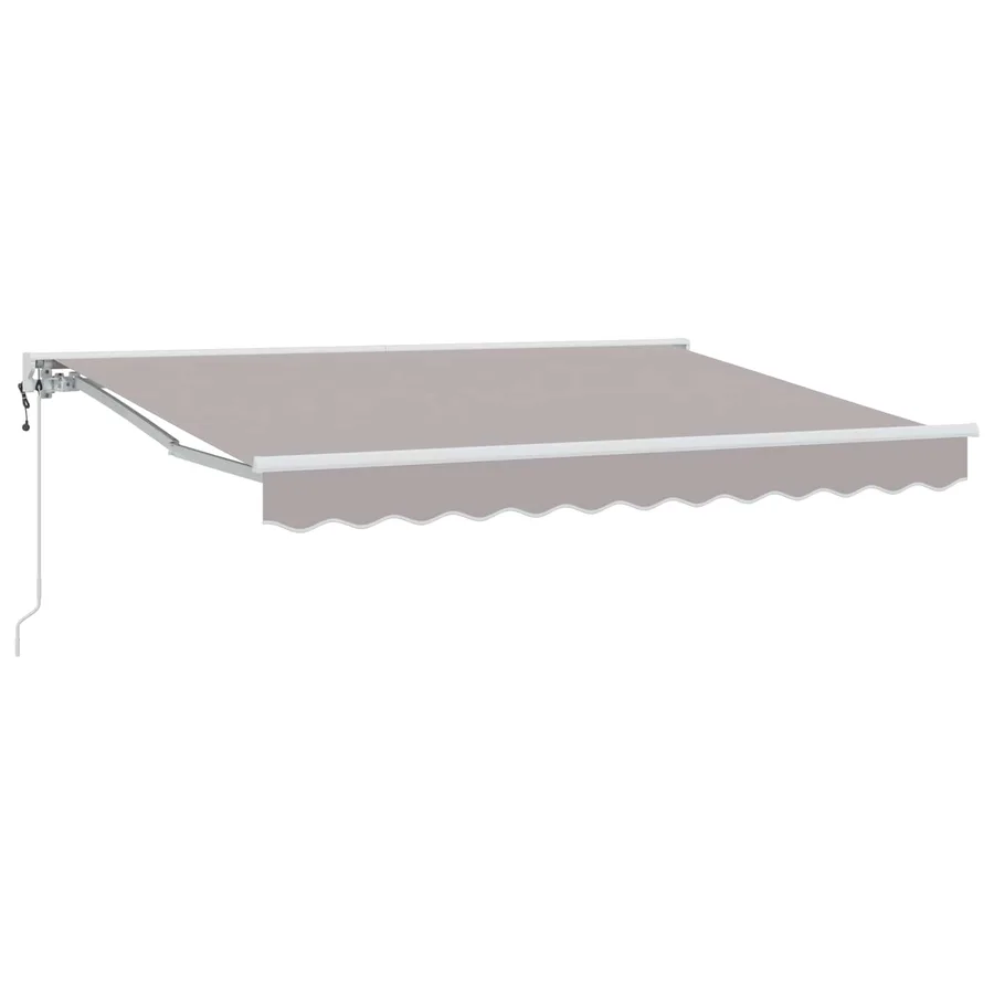 Auvent rétractable électrique Gris clair 3,5 x 2,5 m - 2