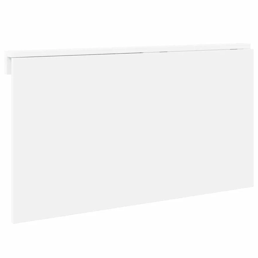 Table murale pliable Blanc brillant 100x60x56cm Bois ingénierie - 5