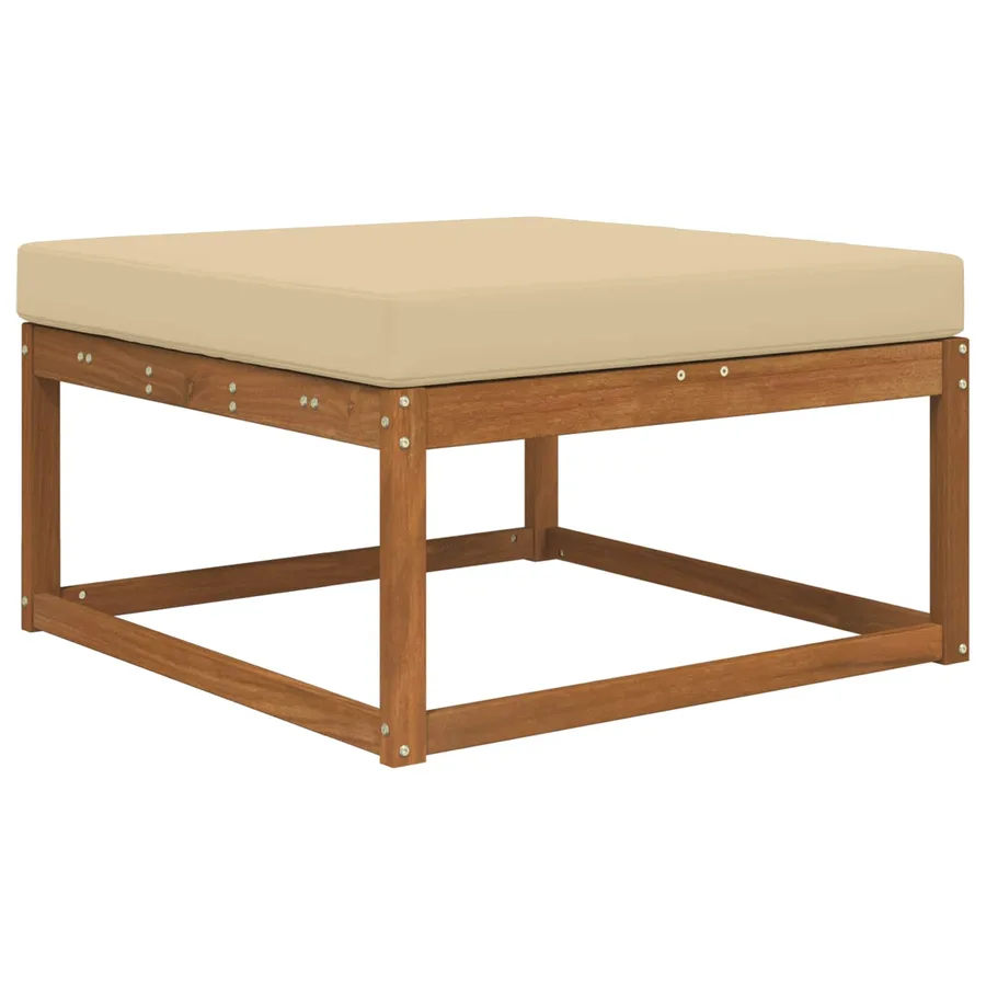 Coussin de canapé d'extérieur Beige 80 x 80 x 8 cm Polyester - 3