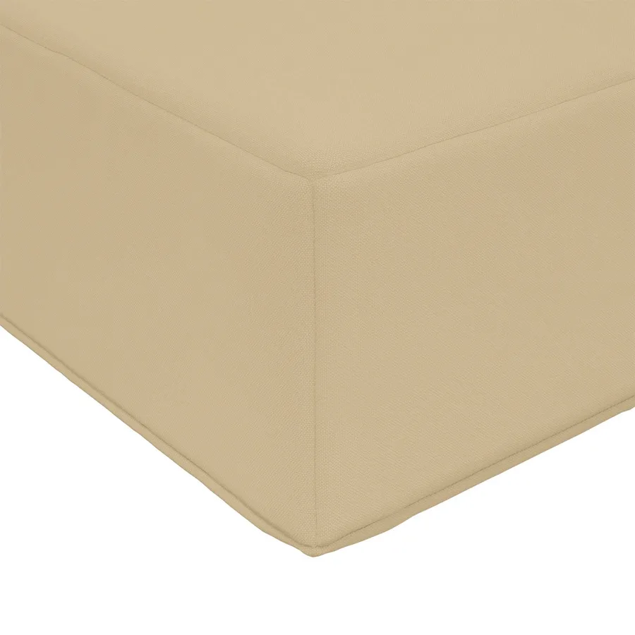 Coussin de canapé d'extérieur Beige 80 x 80 x 8 cm Polyester - 6
