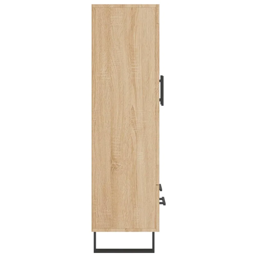 Buffet haut chêne sonoma 69,5x31x115 cm bois d'ingénierie - 7