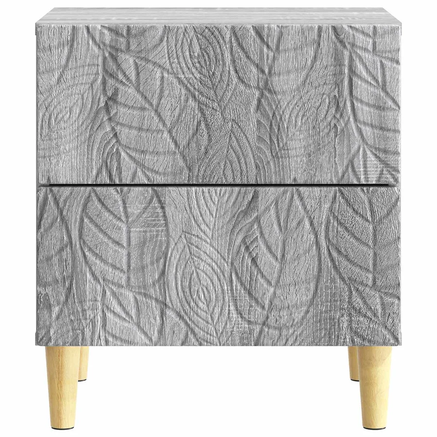 Table de chevet Sonoma gris 43 x 34,5 x 48 cm Bois d'ingénierie - 4