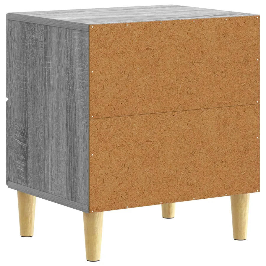 Table de chevet Sonoma gris 43 x 34,5 x 48 cm Bois d'ingénierie - 6