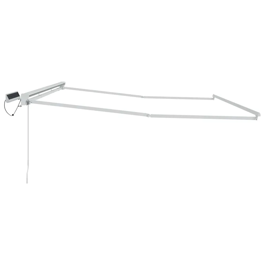 Cadre de store rétractable électrique Blanc 4,5 × 3,5 m Acier - 4
