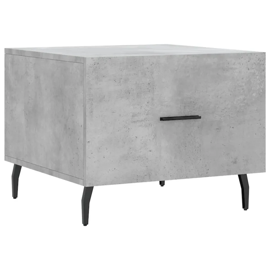 Tables basses 2 pcs gris béton 50x50x40 cm bois d'ingénierie - 5