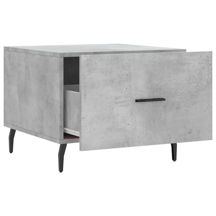 Tables basses 2 pcs gris béton 50x50x40 cm bois d'ingénierie - 7