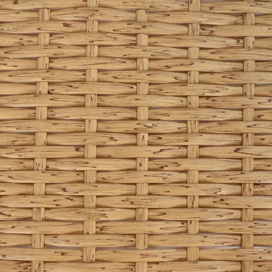 Table de jardin Naturel 80 x 40 x 40 cm Acier et Rattan Poly - 12