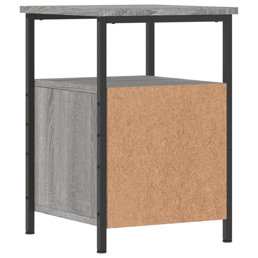 Tables de chevet 2 pcs sonoma gris 34x35,5x50cm bois ingénierie - 9