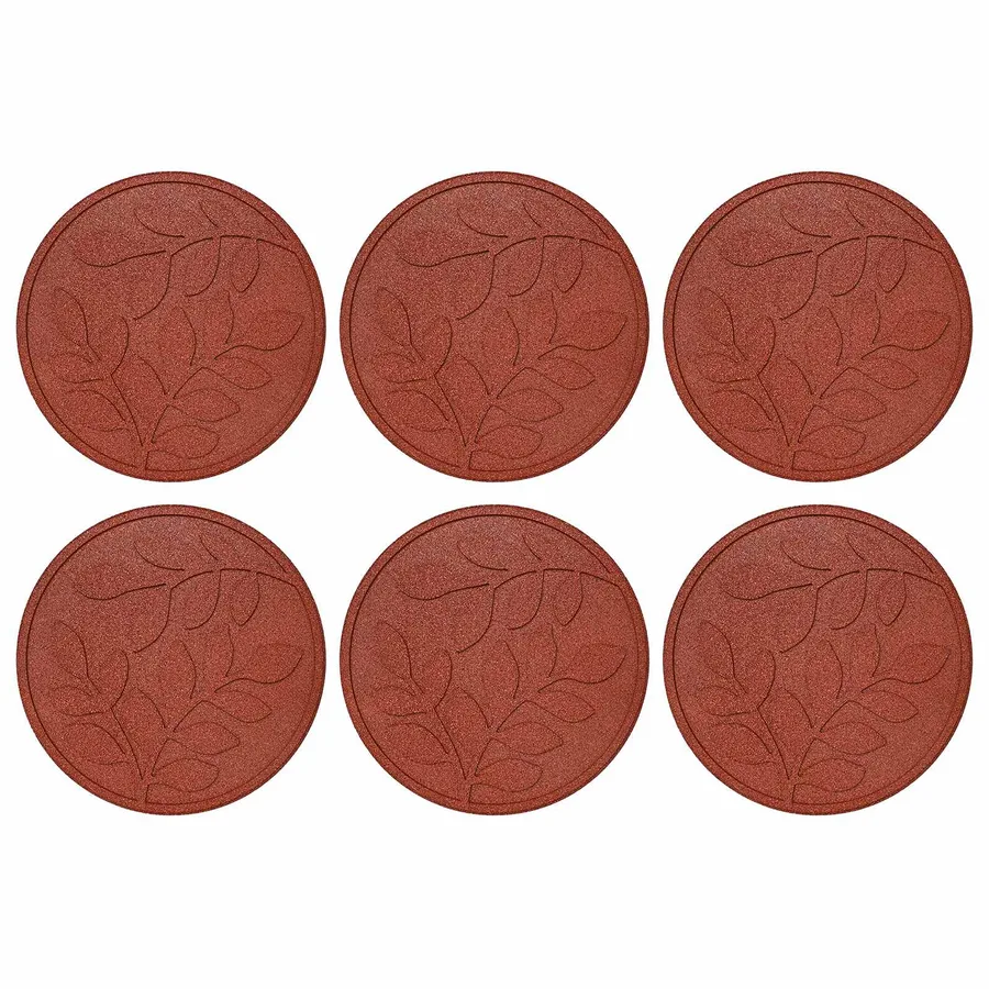 Pierre de marchage 6 pcs Rouge Ø 44 x 2 cm Caoutchouc - 2