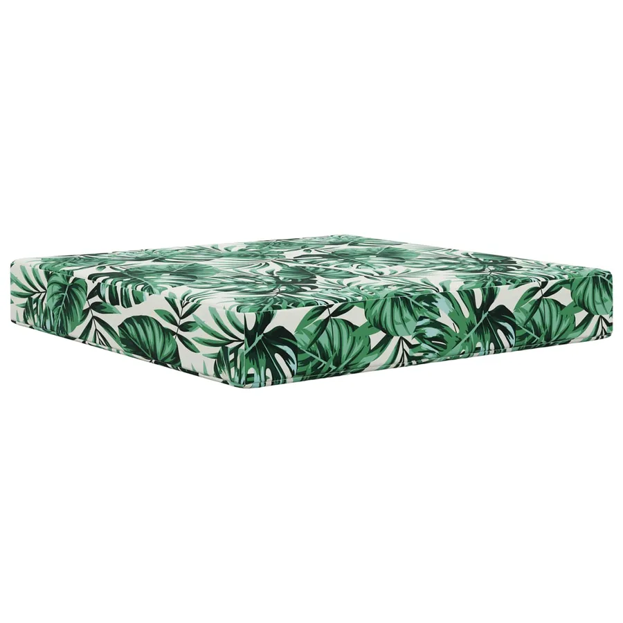 Coussin de canapé d'extérieur Motif feuille 60 x 60 x 8 cm - 2