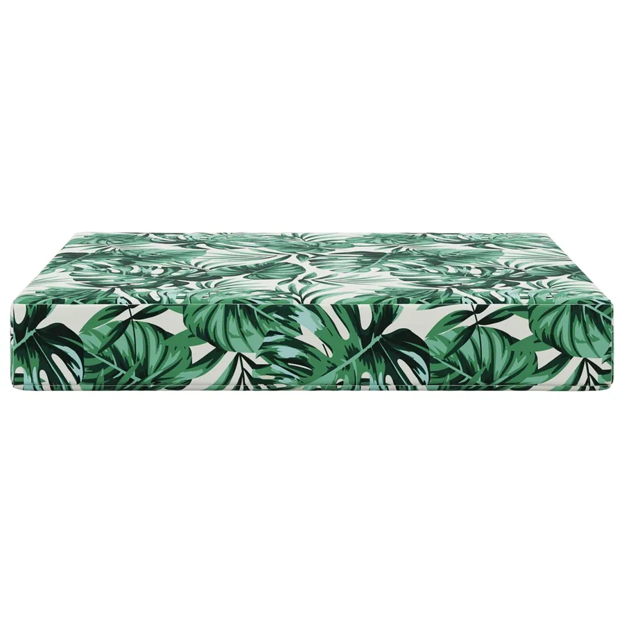 Coussin de canapé d'extérieur Motif feuille 60 x 60 x 8 cm - 4