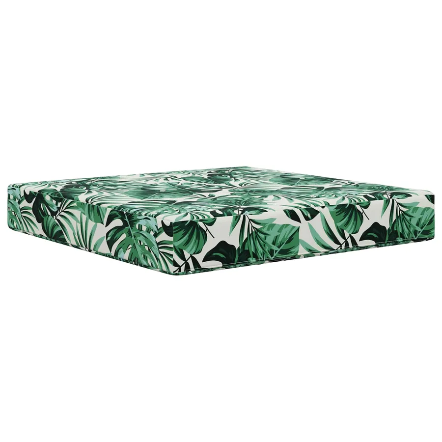 Coussin de canapé d'extérieur Motif feuille 60 x 60 x 8 cm - 5
