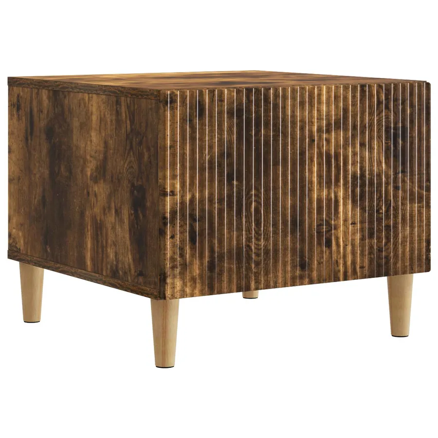 Table basse Chêne fumé 49 x 50 x 40 cm Bois d'ingénierie - 2