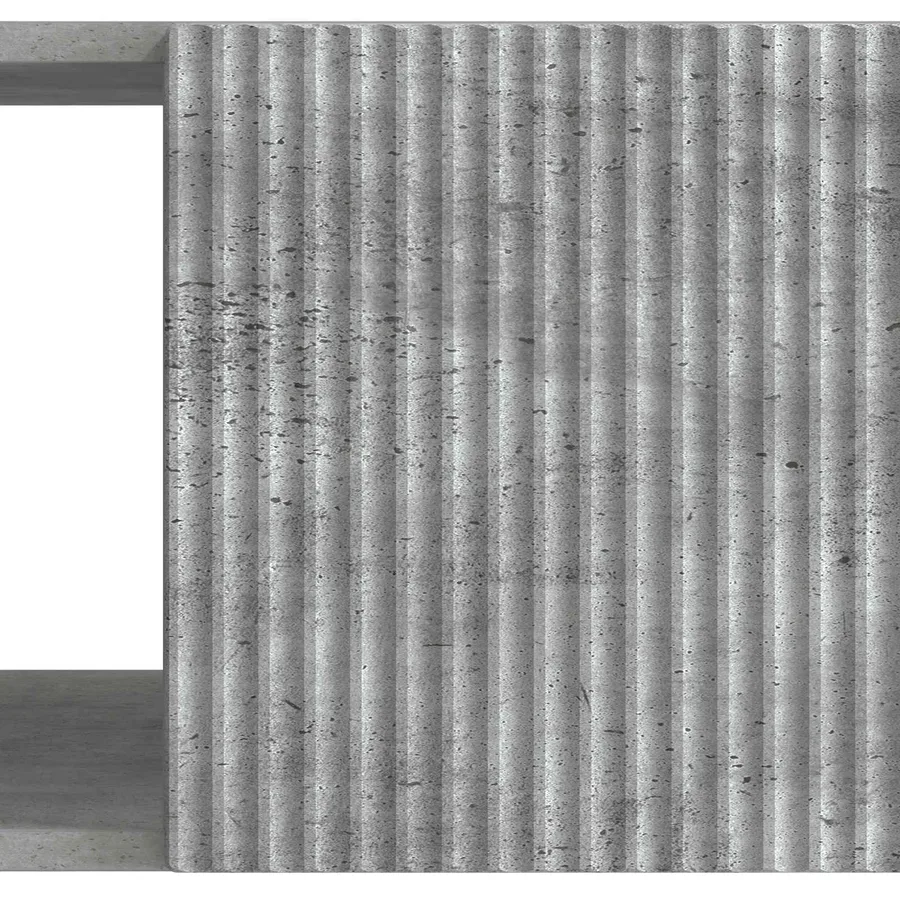 Table basse Gris béton 90 x 50 x 40 cm Bois d'ingénierie - 9