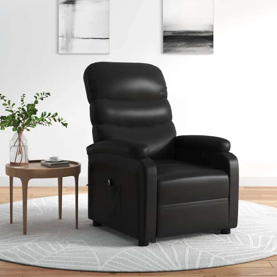 Fauteuil Noir Similicuir