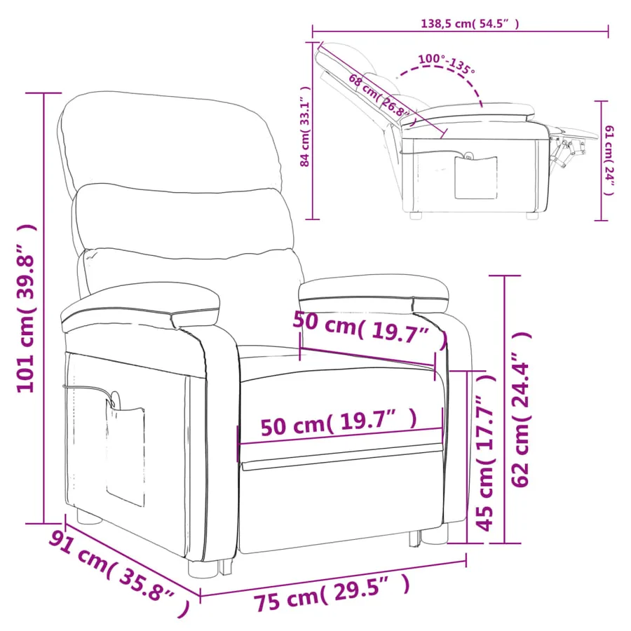Fauteuil Noir Similicuir - 13