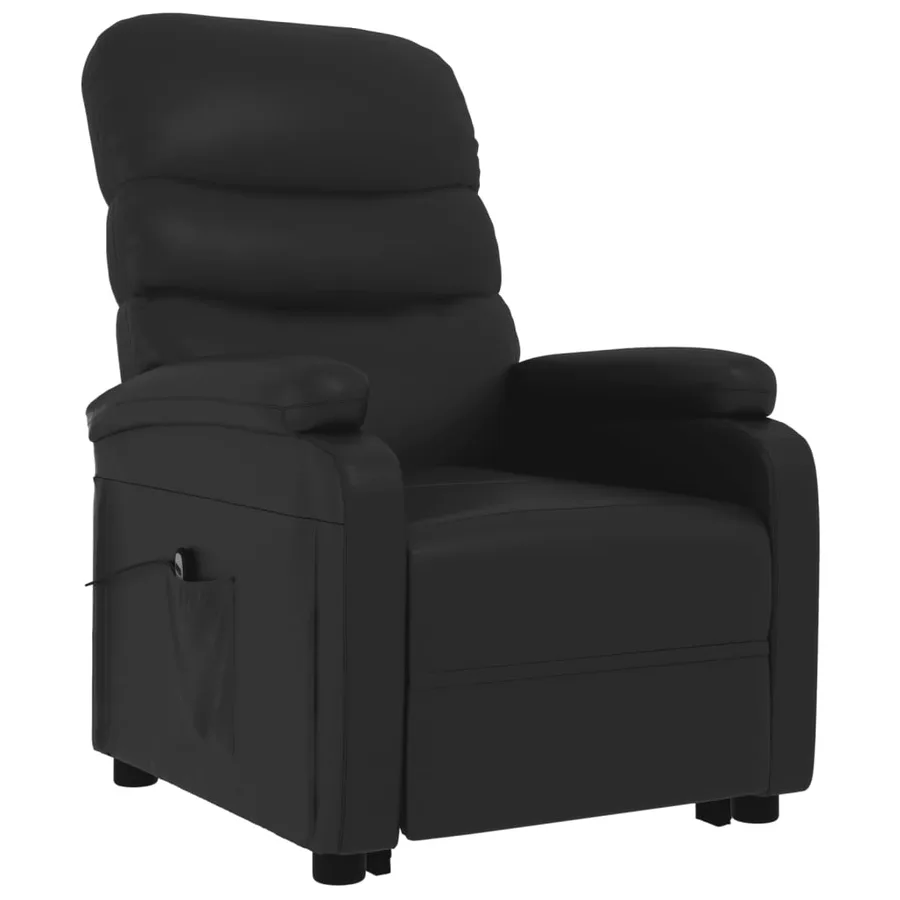Fauteuil Noir Similicuir - 3