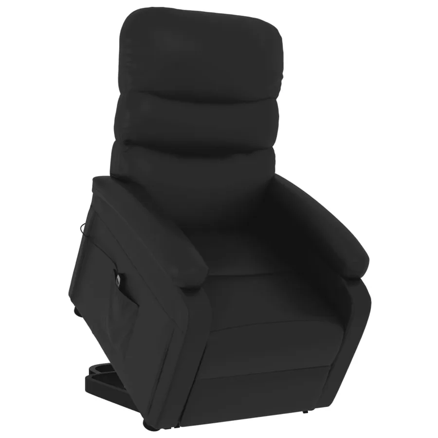 Fauteuil Noir Similicuir - 4