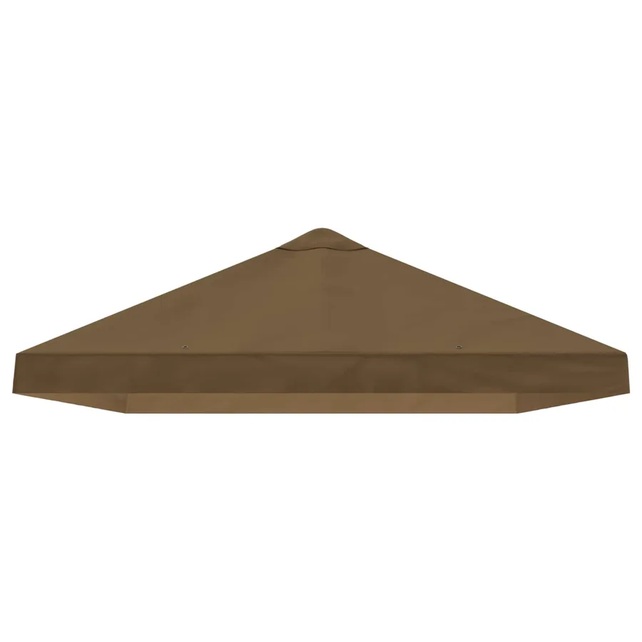 Housse de canopée de gazebo 6 x 3 m Taupe Polyester 190 - 4