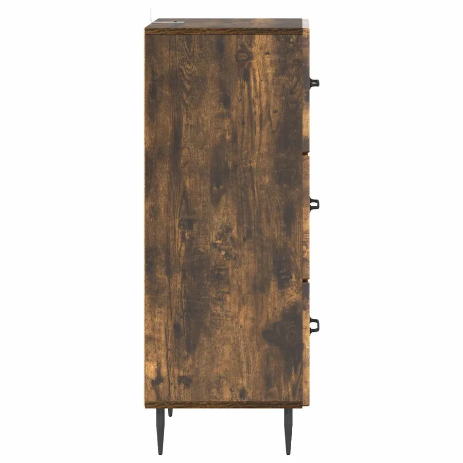 Armoire à tiroirs Chêne fumé 33 x 34,5 x 89,5 cm - 7