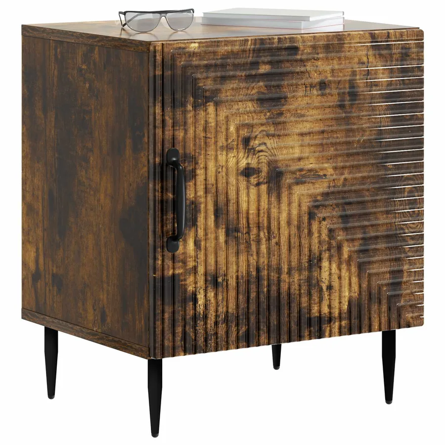 Cabinet de chevet 2 pcs Chêne fumé 43 x 34,5 x 50 cm - 3