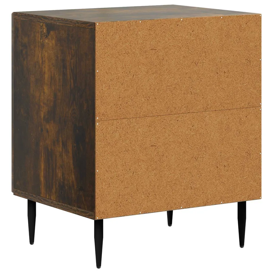 Cabinet de chevet 2 pcs Chêne fumé 43 x 34,5 x 50 cm - 9