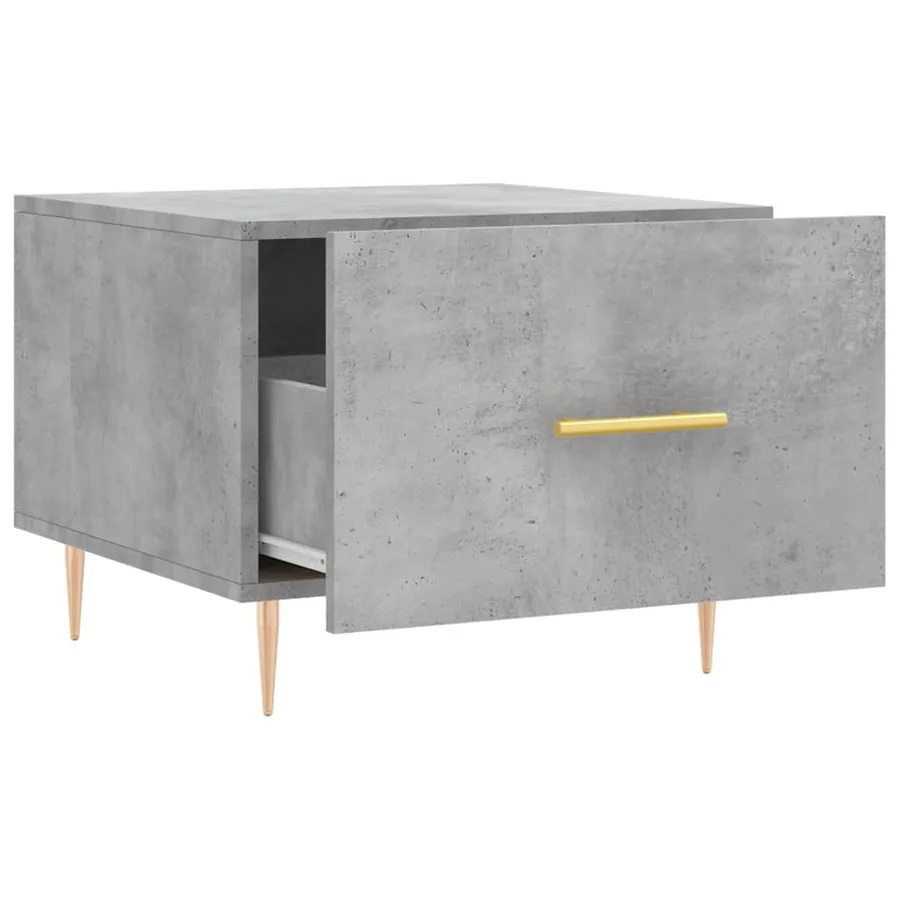 Tables basses 2 pcs gris béton 50x50x40 cm bois d'ingénierie - 7