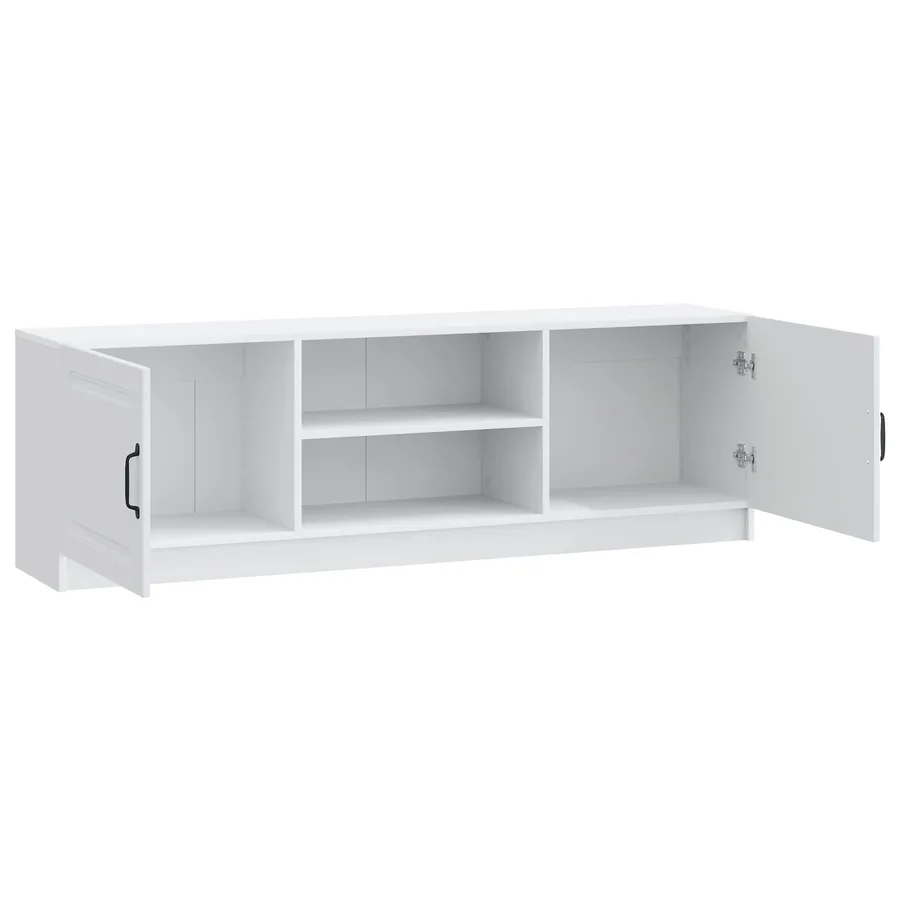 Meuble TV Blanc 150 x 31 x 47 cm Bois d'ingénierie - 5