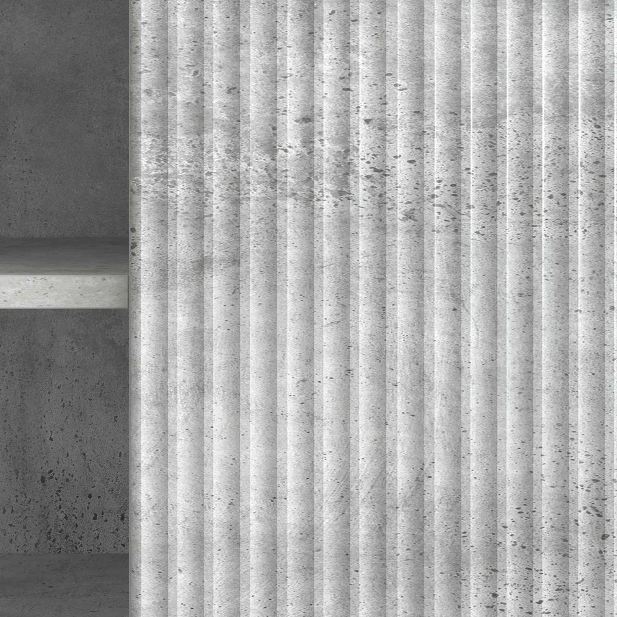 Meuble TV Gris béton 102 x 34,5 x 50 cm Bois d'ingénierie - 8