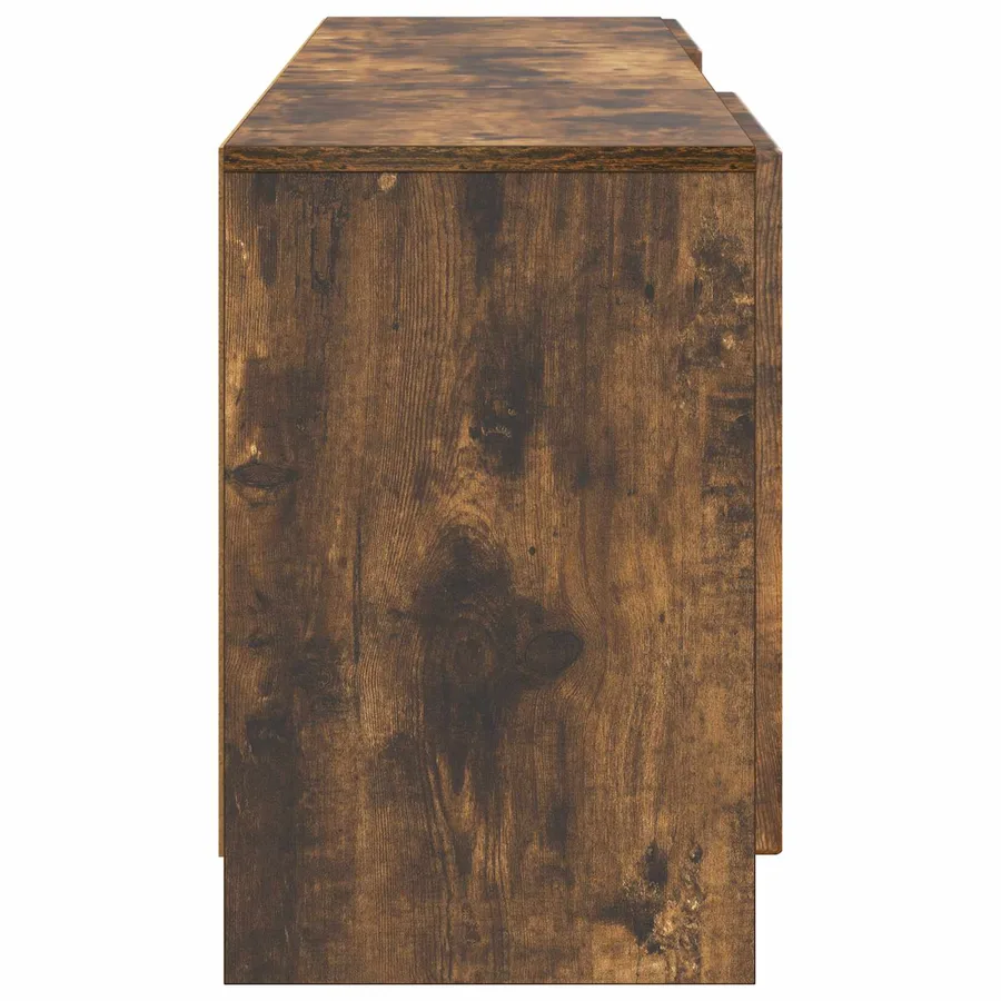 Meuble TV Chêne fumé 150 x 31 x 47 cm Bois d'ingénierie - 7
