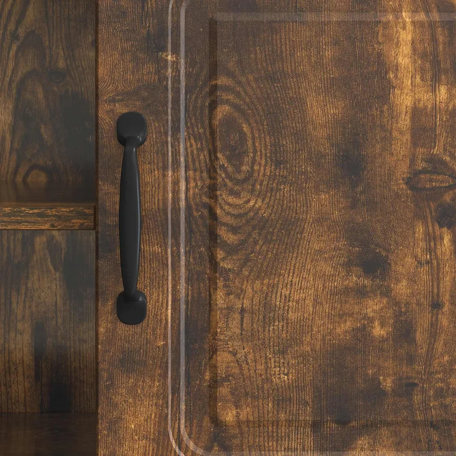 Meuble TV Chêne fumé 150 x 31 x 47 cm Bois d'ingénierie - 8