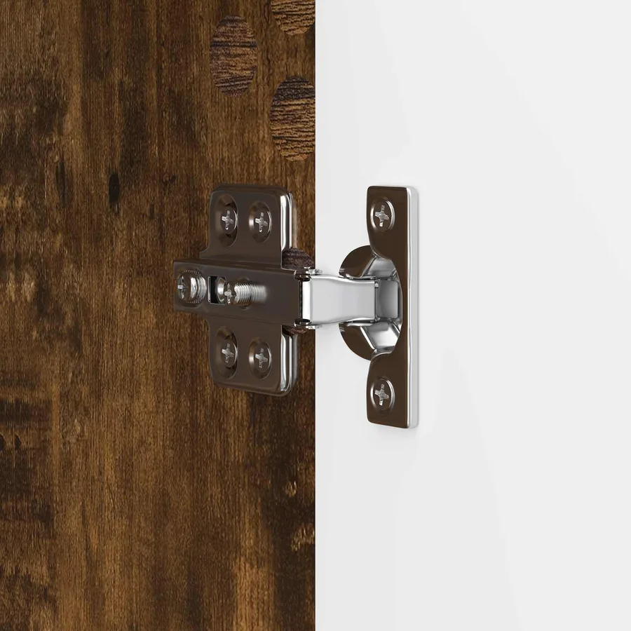 Meuble TV Chêne fumé 150 x 31 x 47 cm Bois d'ingénierie - 9