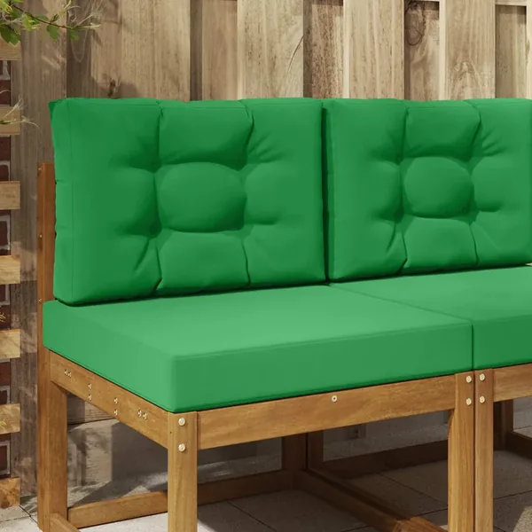Coussin de canapé d'extérieur 2 pcs Vert Polyester