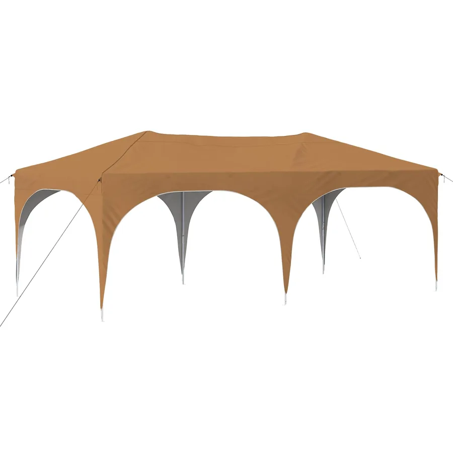 Tente de fête pop-up 575 x 288 x 245 cm Beige Tissu Oxford - 2