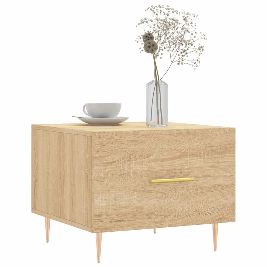Tables basses 2 pcs chêne sonoma 50x50x40 cm bois d'ingénierie - 3