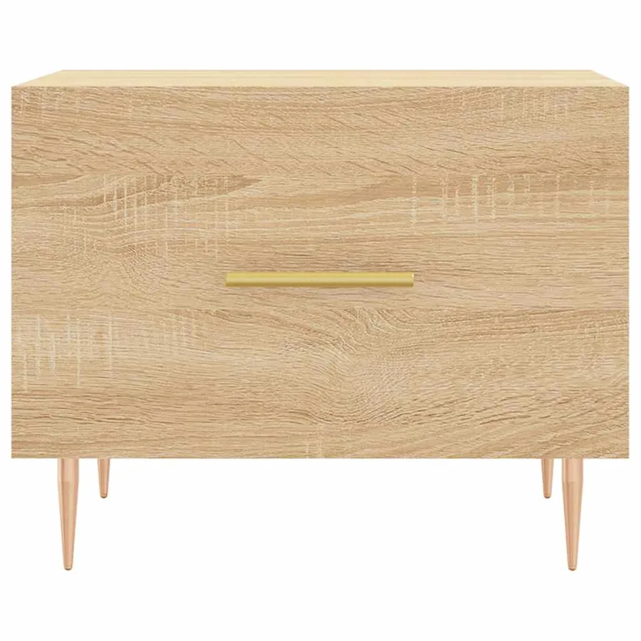 Tables basses 2 pcs chêne sonoma 50x50x40 cm bois d'ingénierie - 6