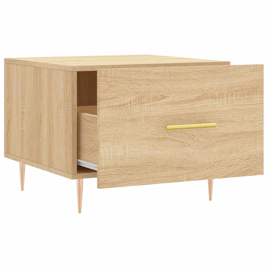 Tables basses 2 pcs chêne sonoma 50x50x40 cm bois d'ingénierie - 7