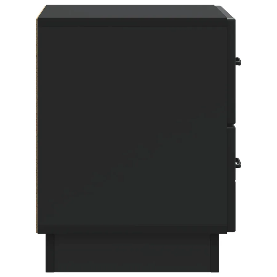Cabinet de chevet Noir 43 x 34,5 x 44,5 cm Bois d'ingénierie - 6