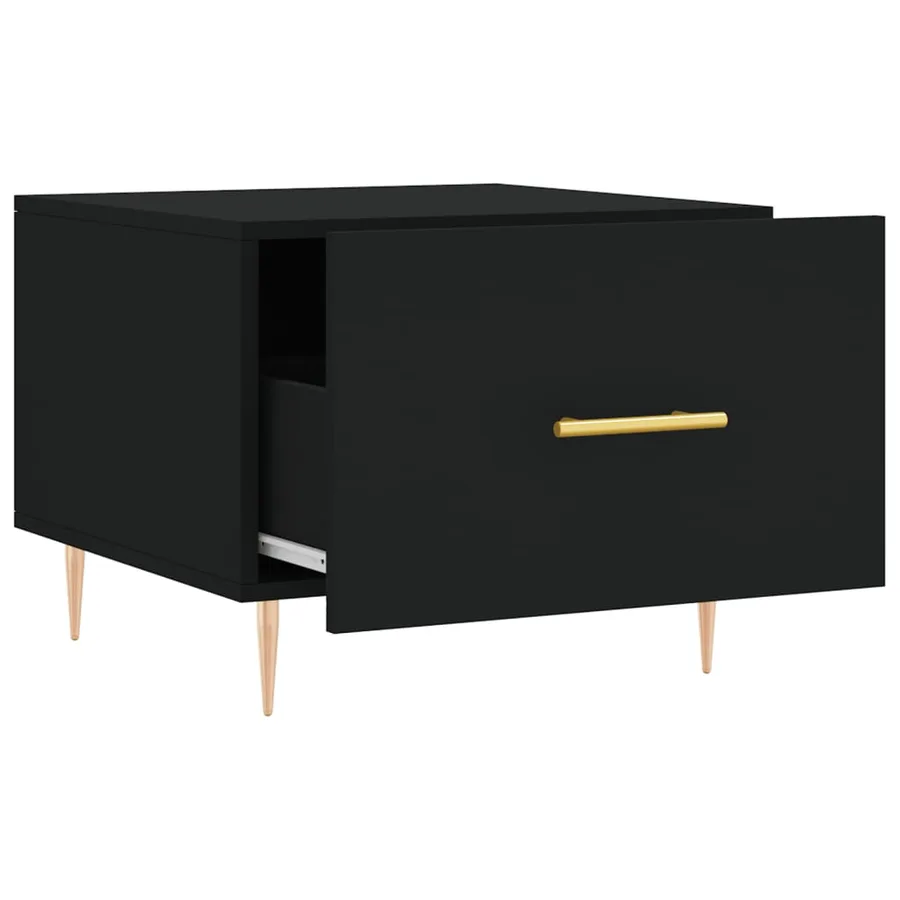 Tables basses 2 pcs noir 50x50x40 cm bois d'ingénierie - 7