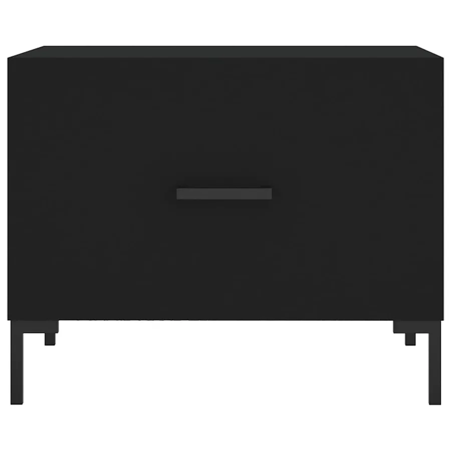 Tables basses 2 pcs noir 50x50x40 cm bois d'ingénierie - 6