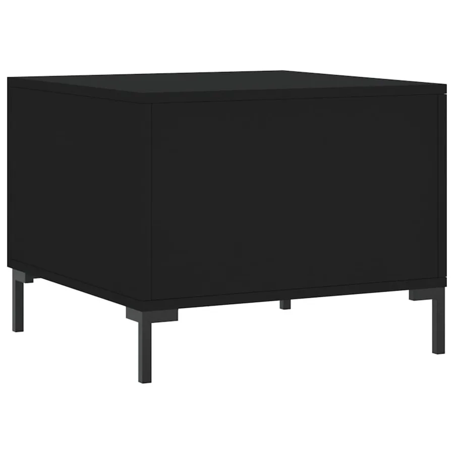 Tables basses 2 pcs noir 50x50x40 cm bois d'ingénierie - 9